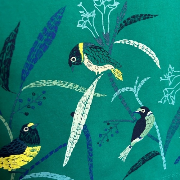 NWT Tea Collection Size 8 Long Sleeve dress with birds - Picture 6 of 11